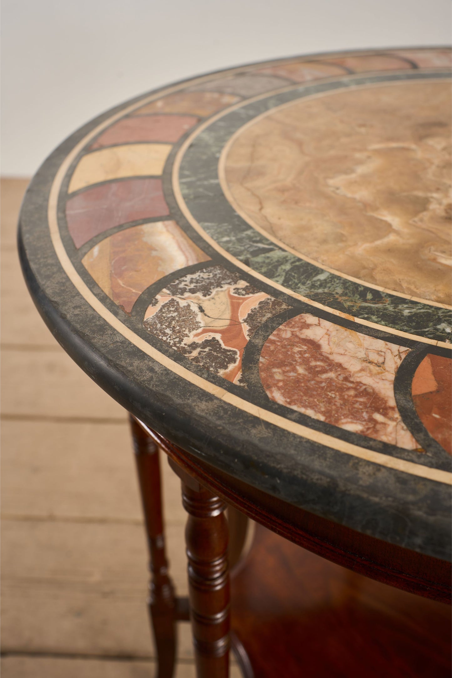 Rare 19th century Mahogany and Specimen marble side table