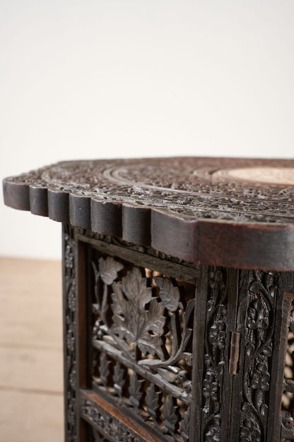 19th century Octagonal Padauk Anglo-Indian side table