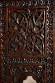 19th century Carved Padauk Anglo-Indian side table - smaller
