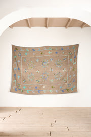 Large 20th century Embroidered Uzbek Rug / Wall covering
