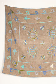 Large 20th century Embroidered Uzbek Rug / Wall covering