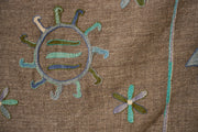 Large 20th century Embroidered Uzbek Rug / Wall covering