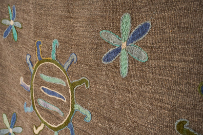 Large 20th century Embroidered Uzbek Rug / Wall covering