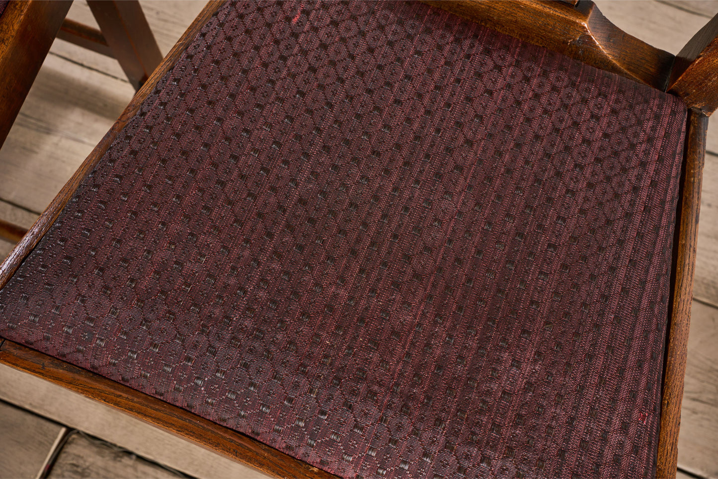 Set of 9 country dining chairs in Oak and Elm