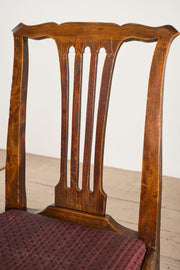 Set of 9 country dining chairs in Oak and Elm - TallBoy Interiors