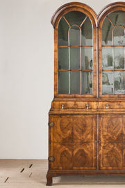 19th century George I style double arched walnut cabinet - TallBoy Interiors