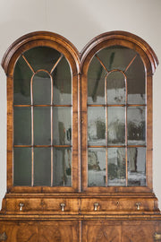 19th century George I style double arched walnut cabinet - TallBoy Interiors