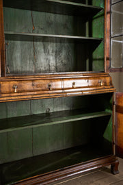 19th century George I style double arched walnut cabinet - TallBoy Interiors