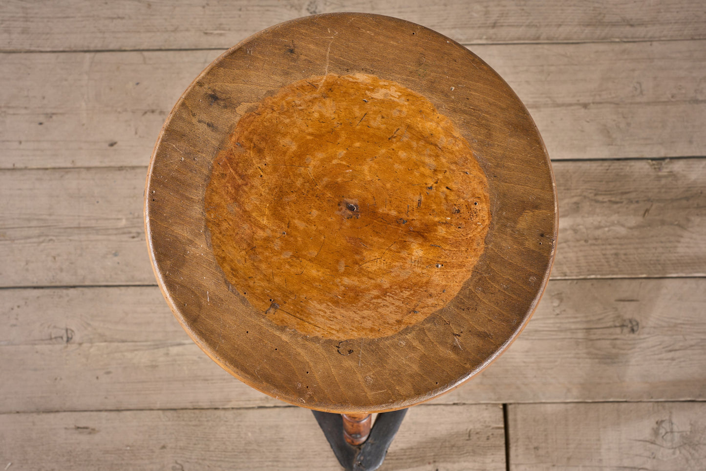 19th Century country swivel stool