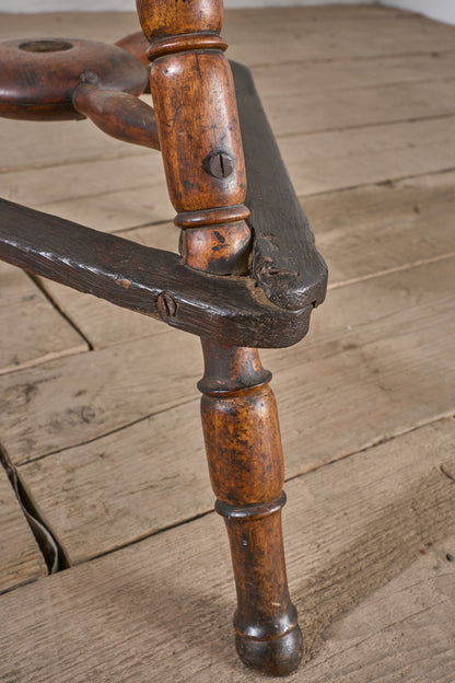 19th Century country swivel stool