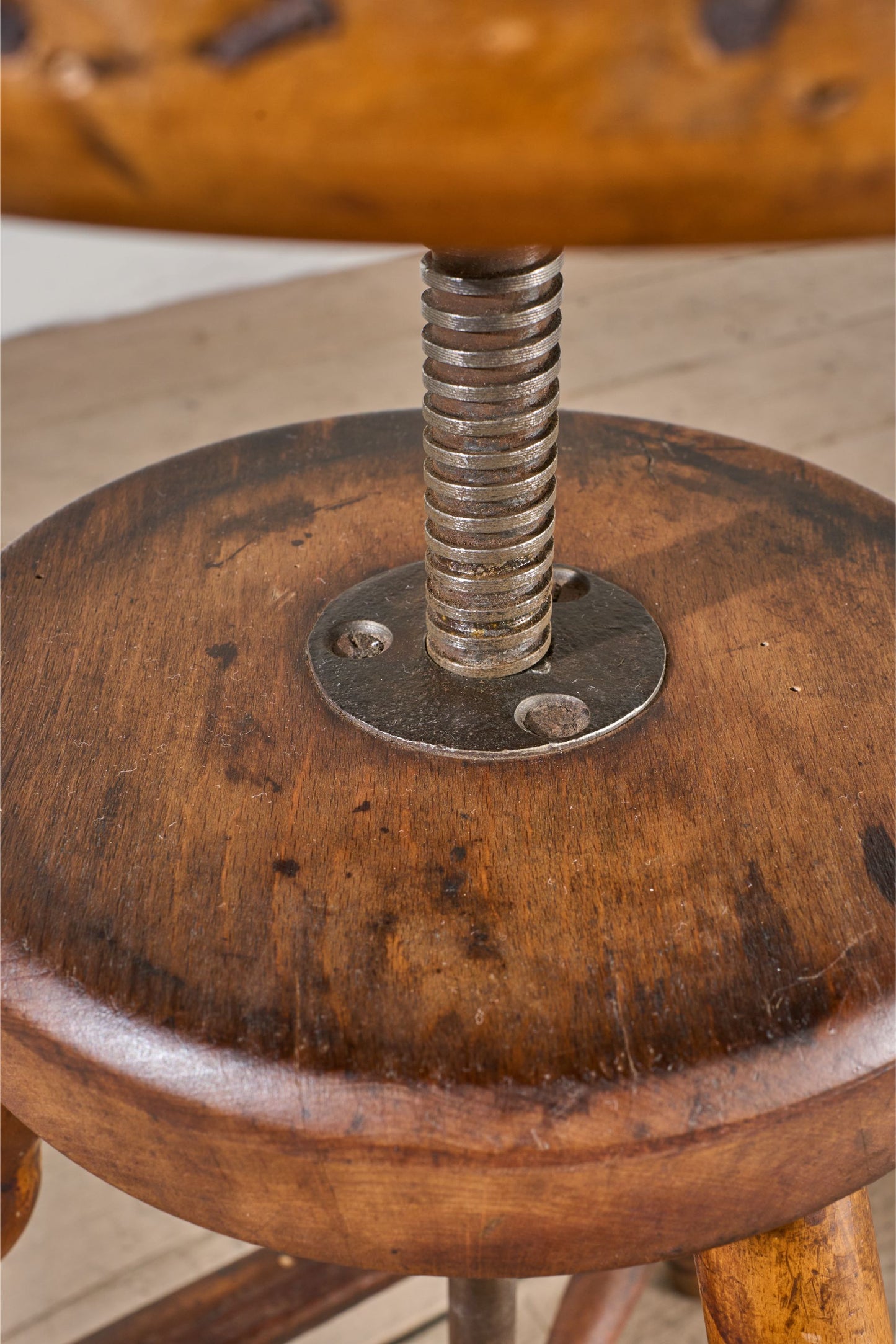 19th Century country swivel stool