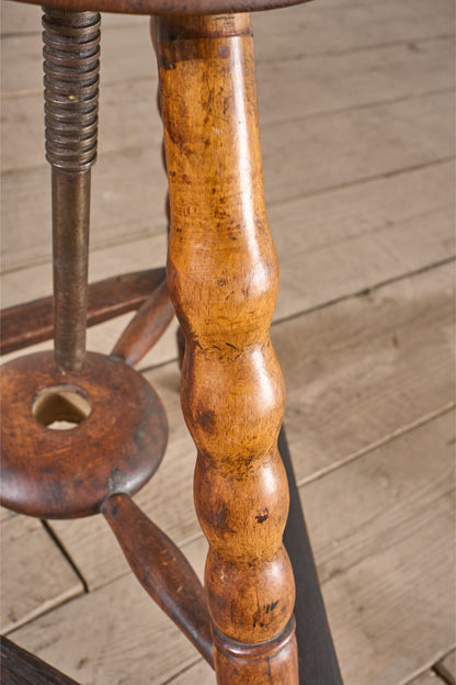 19th Century country swivel stool