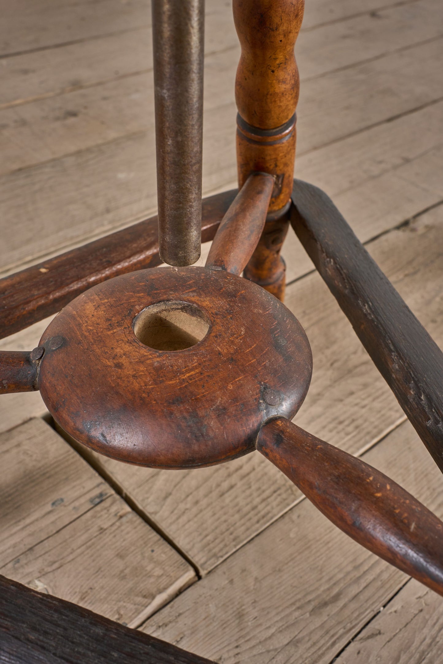 19th Century country swivel stool