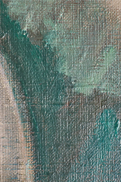 20th century oil on canvas still life painting by V Argenton