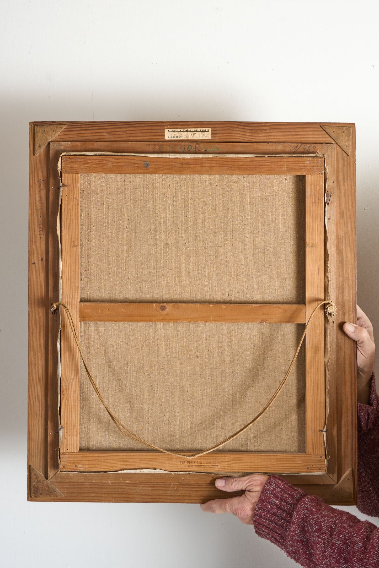 20th century oil on canvas still life painting by V Argenton