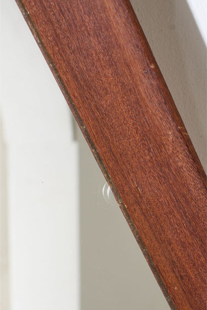 Mid 20th century Solid teak Hexagonal mirror - No3