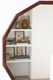 Mid 20th century teak wall mirror by Dino Cavalli (3 available) - TallBoy Interiors
