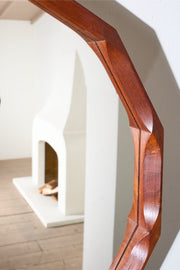 Mid 20th century teak wall mirror by Dino Cavalli (3 available) - TallBoy Interiors