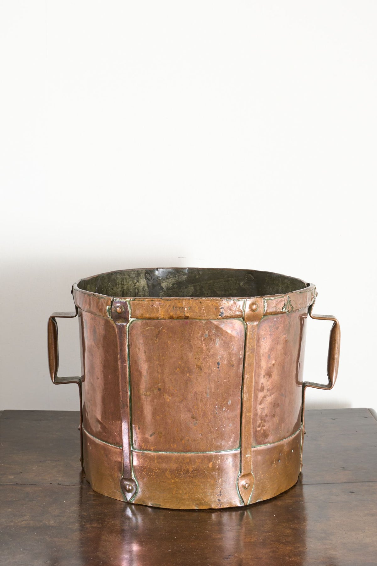 19th Century heavy copper grain measure - No1 - TallBoy Interiors
