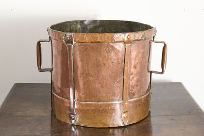 19th Century heavy copper grain measure - No1