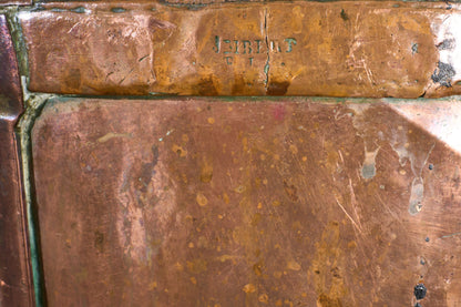 19th Century heavy copper grain measure - No1