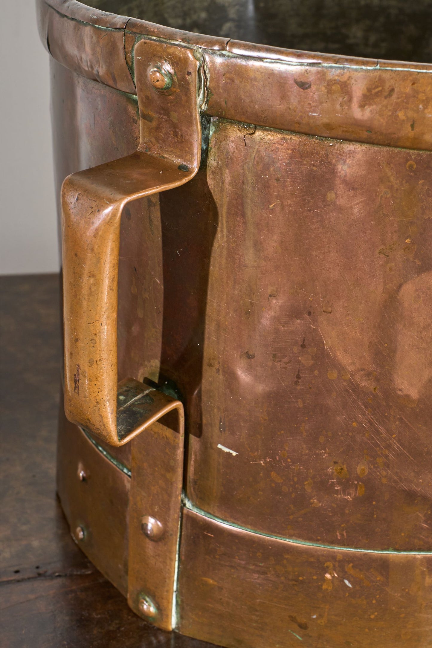 19th Century heavy copper grain measure - No1