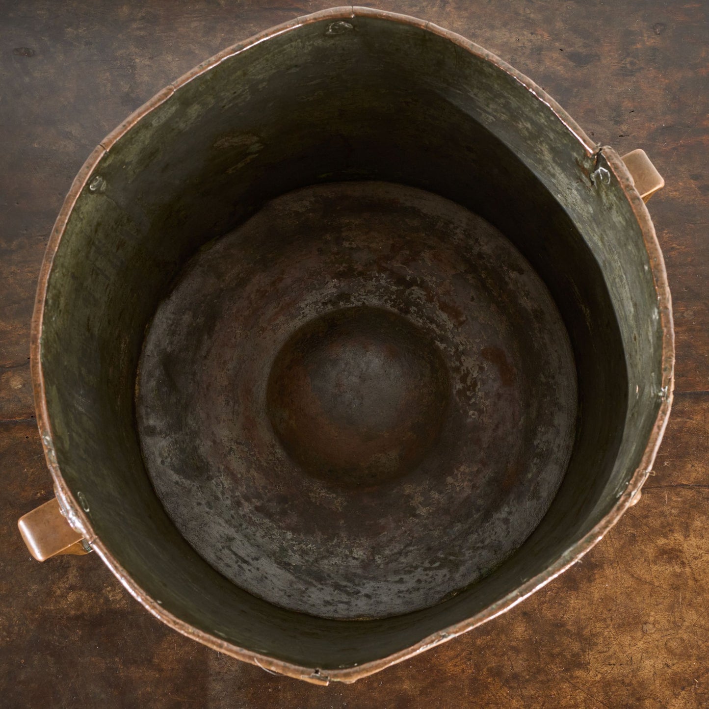 19th Century heavy copper grain measure - No1