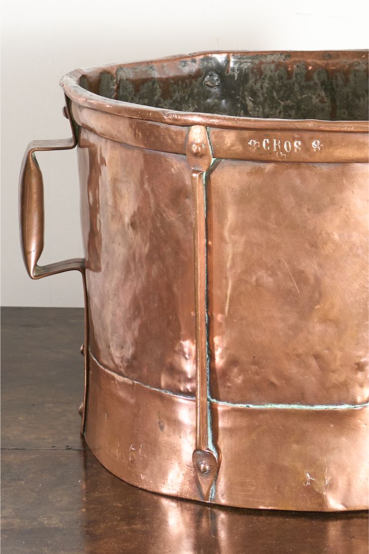 19th century Heavy copper Grain measure - No2