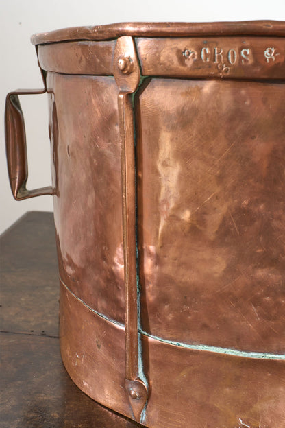 19th century Heavy copper Grain measure - No2