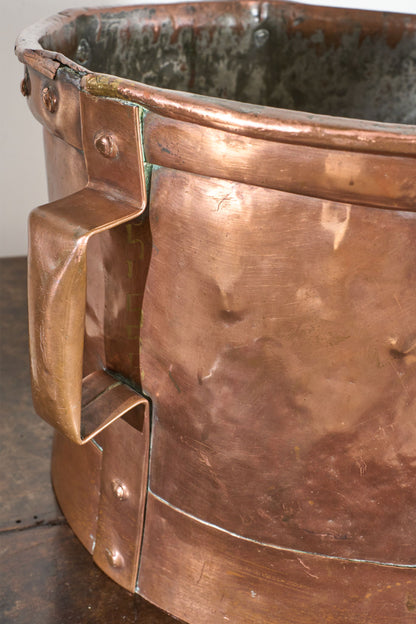 19th century Heavy copper Grain measure - No2