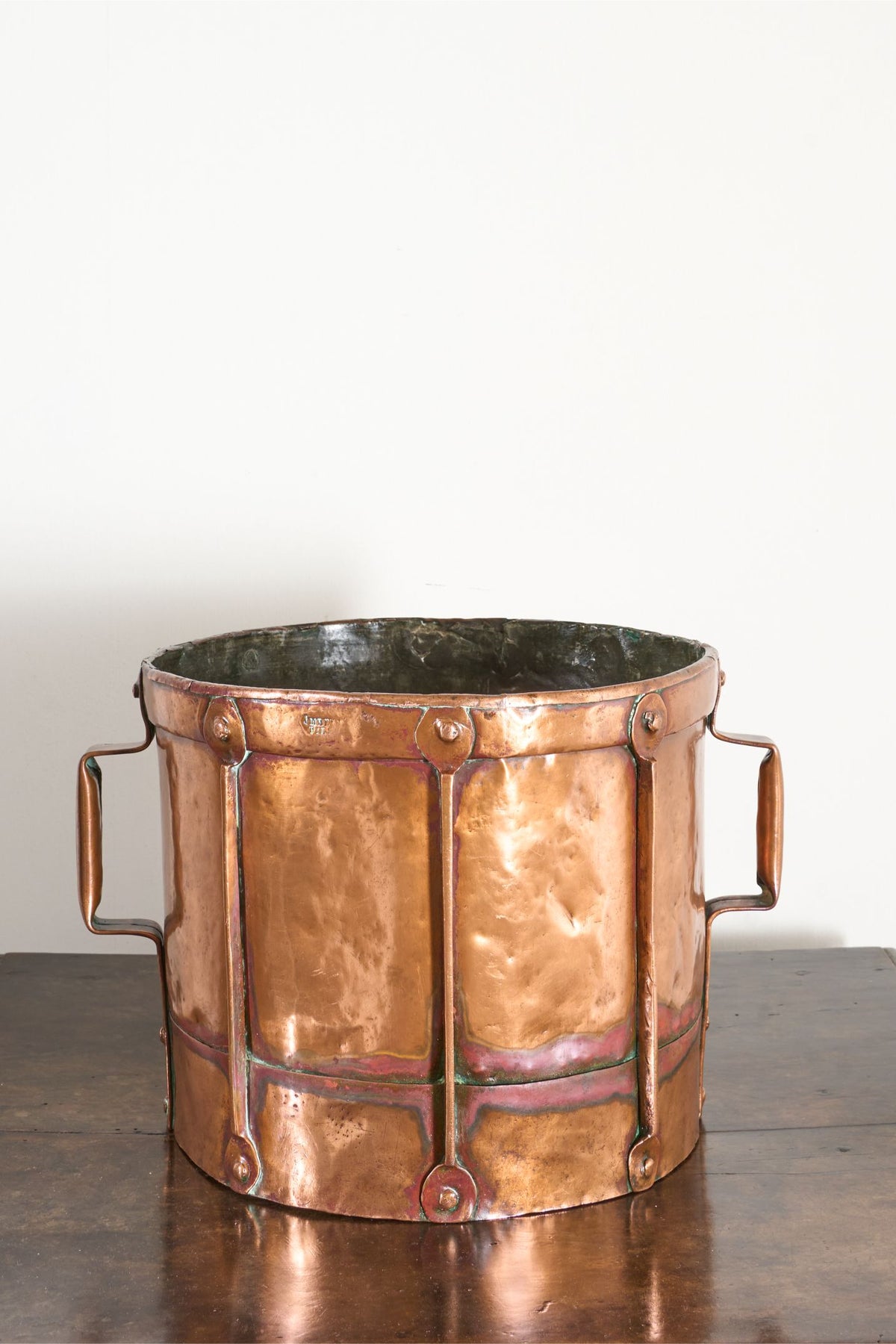 19th century Heavy copper grain measure - No3 - TallBoy Interiors