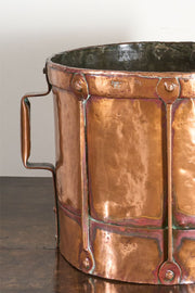 19th century Heavy copper grain measure - No3 - TallBoy Interiors