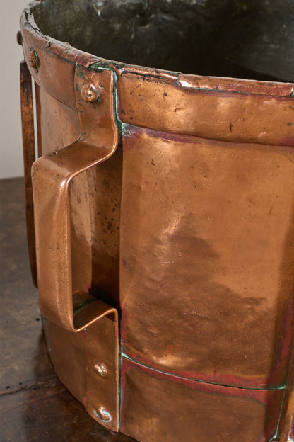 19th century Heavy copper grain measure - No3