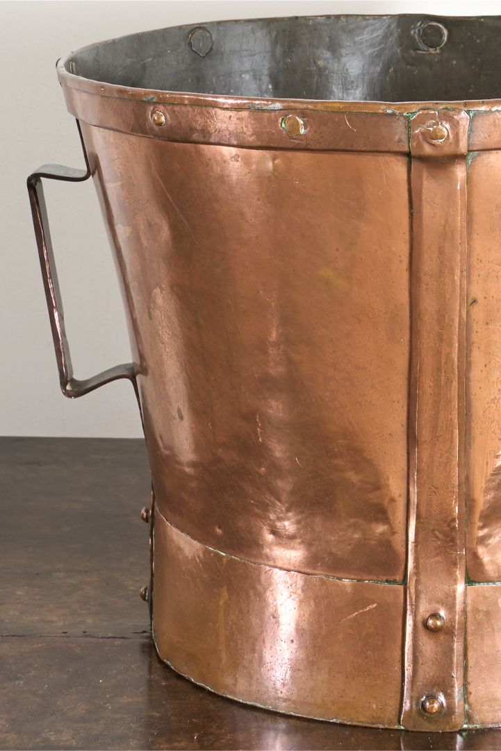 19th century Heavy copper Grain measure - No5 - TallBoy Interiors