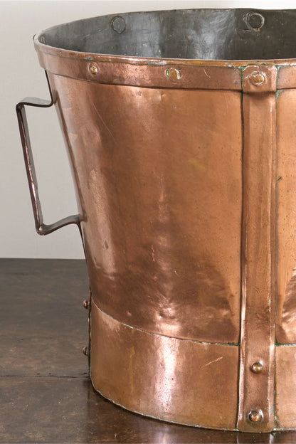 19th century Heavy copper Grain measure - No5