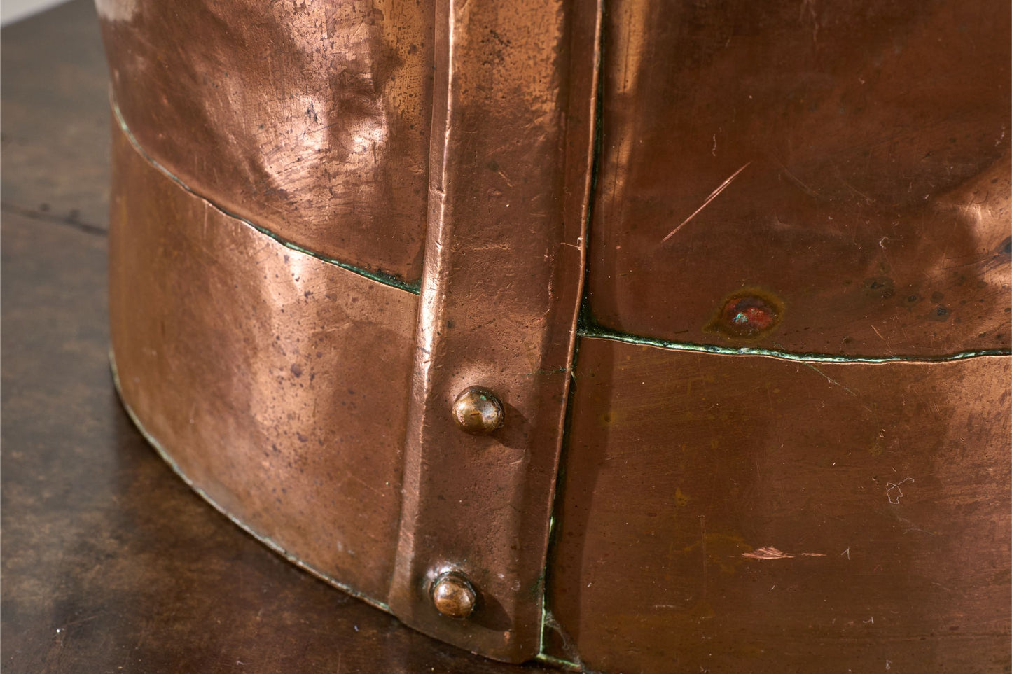 19th century Heavy copper Grain measure - No5