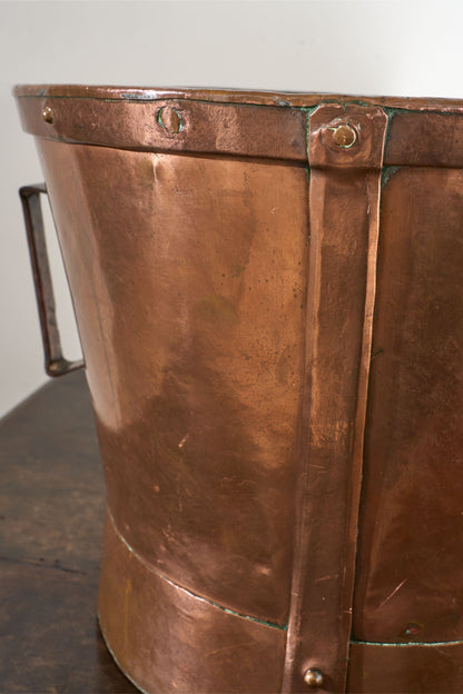 19th century Heavy copper Grain measure - No5