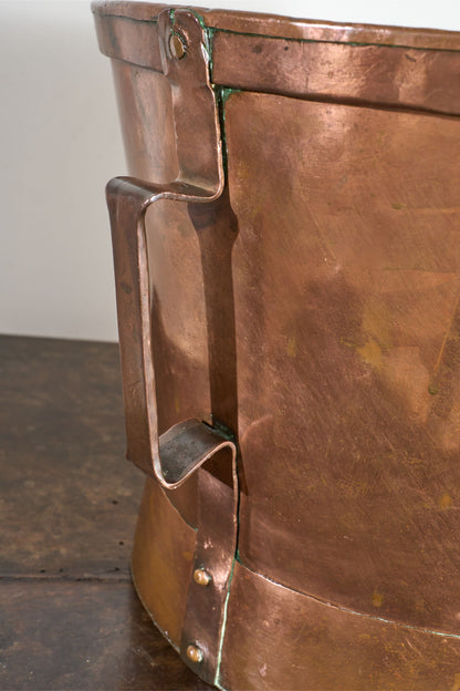 19th century Heavy copper Grain measure - No5