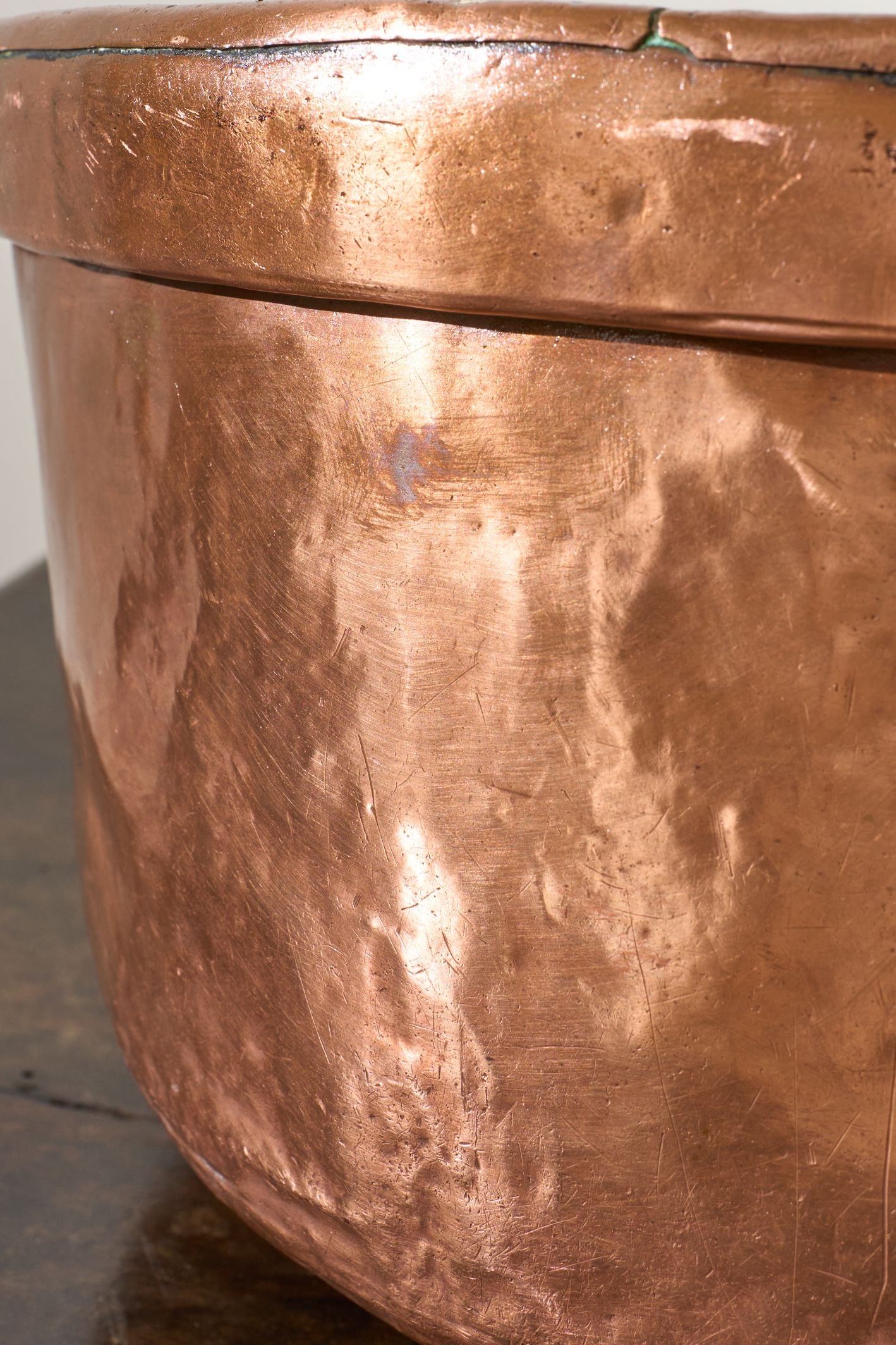 19th century Heavy copper Grain measure - No6