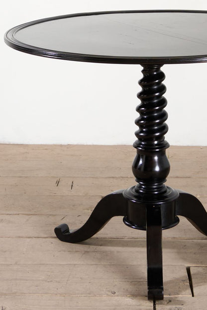 19th Century Ebonised tilt top table - TallBoy Interiors