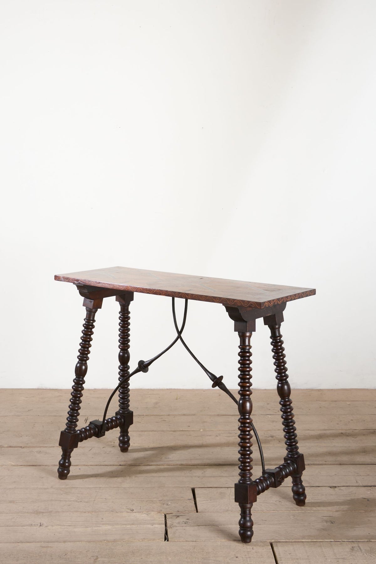 Early 19th Century Spanish rosewood and walnut console table - TallBoy Interiors