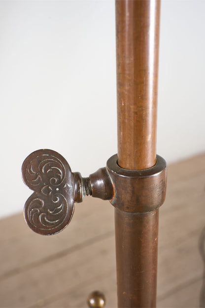 19th century Arts and crafts iron and copper floor lamp - TallBoy Interiors