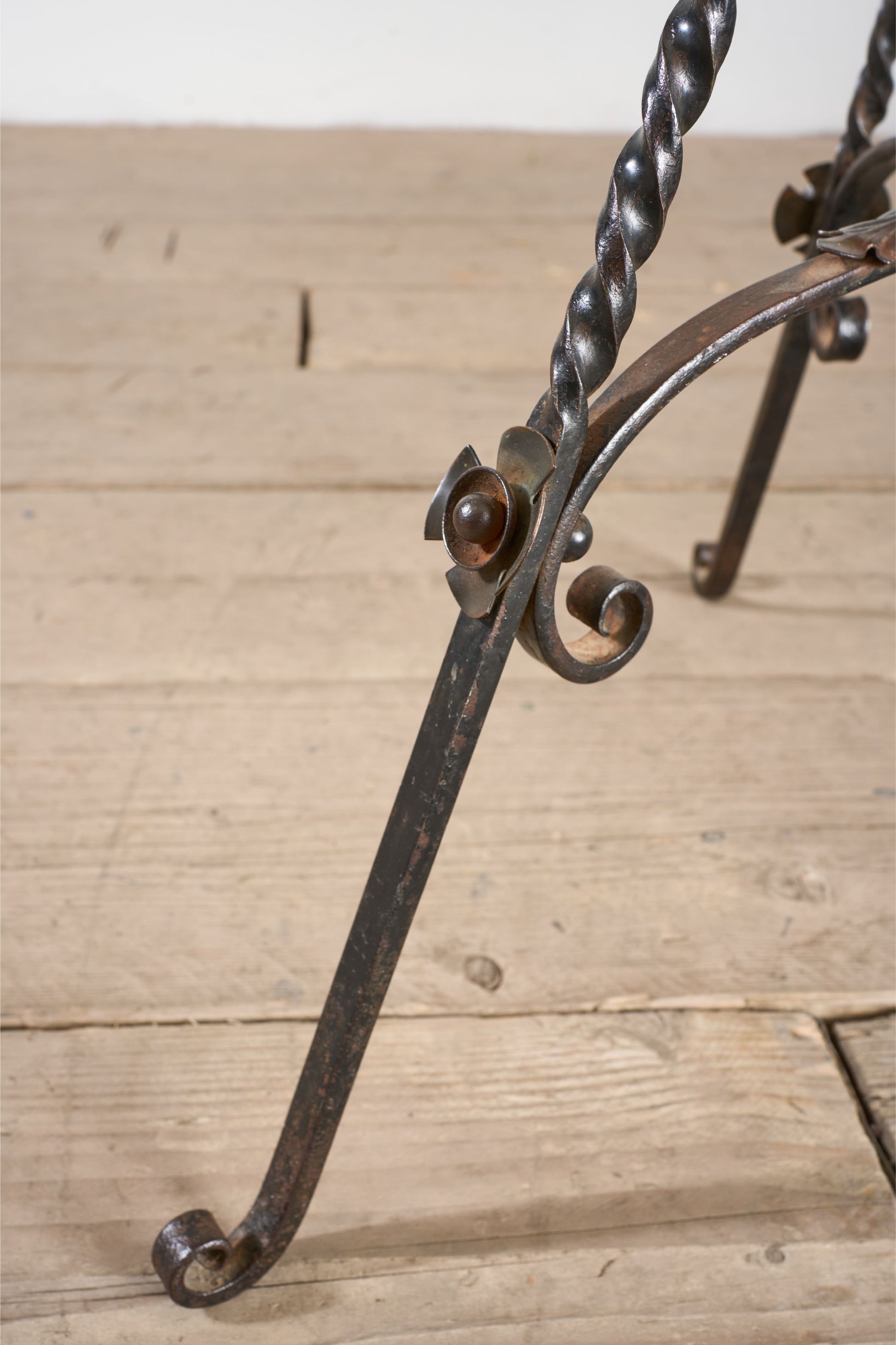 19th century Arts and crafts iron and copper floor lamp - TallBoy Interiors