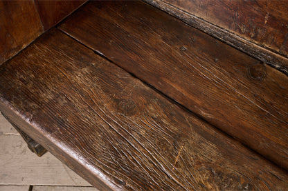 18th Century Folk art canopied Spanish settle - TallBoy Interiors