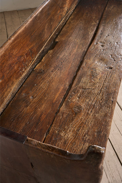 18th Century Folk art canopied Spanish settle - TallBoy Interiors