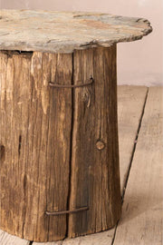 Pair of 19th century slate topped side tables - TallBoy Interiors