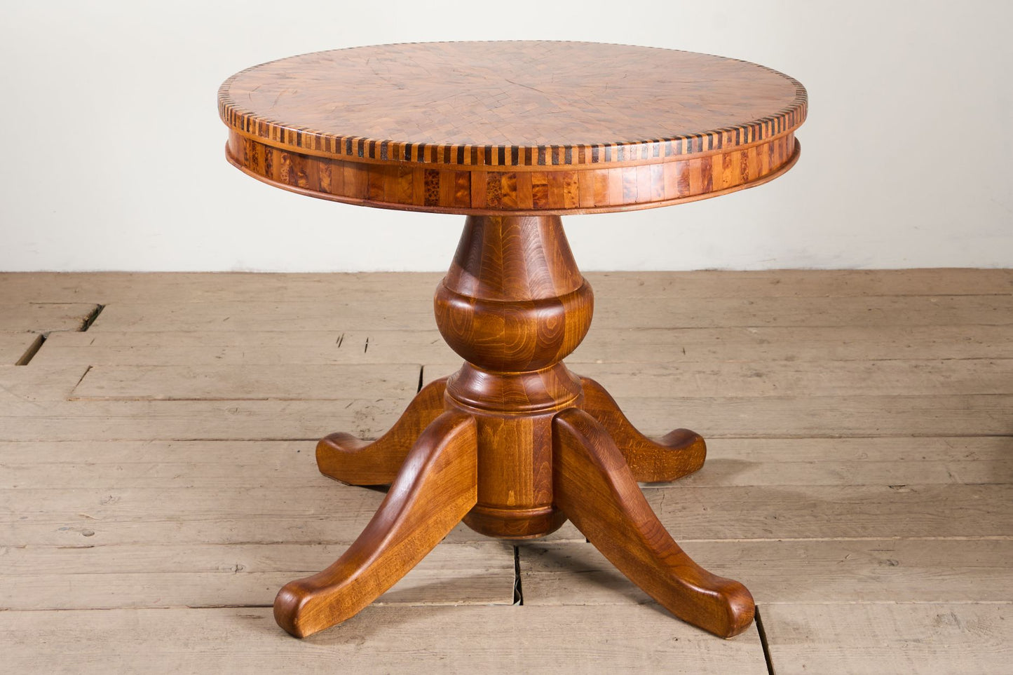 Art Deco circular marquetry inlaid centre table - TallBoy Interiors