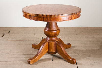 Art Deco circular marquetry inlaid centre table - TallBoy Interiors