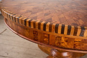 Art Deco circular marquetry inlaid centre table - TallBoy Interiors