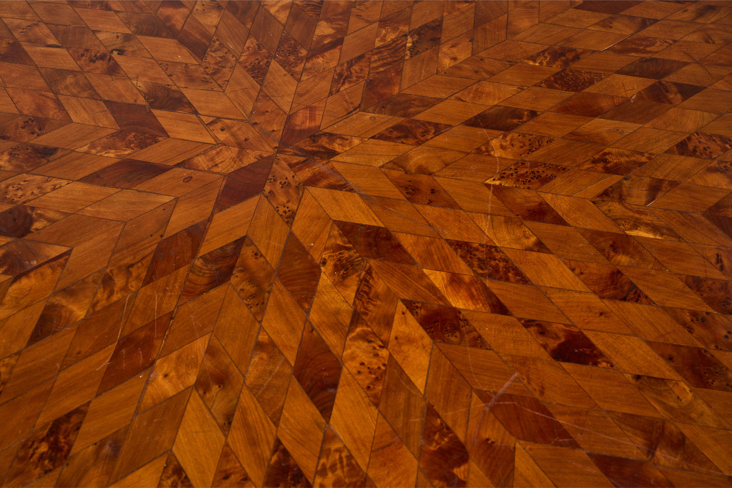 Art Deco circular marquetry inlaid centre table - TallBoy Interiors
